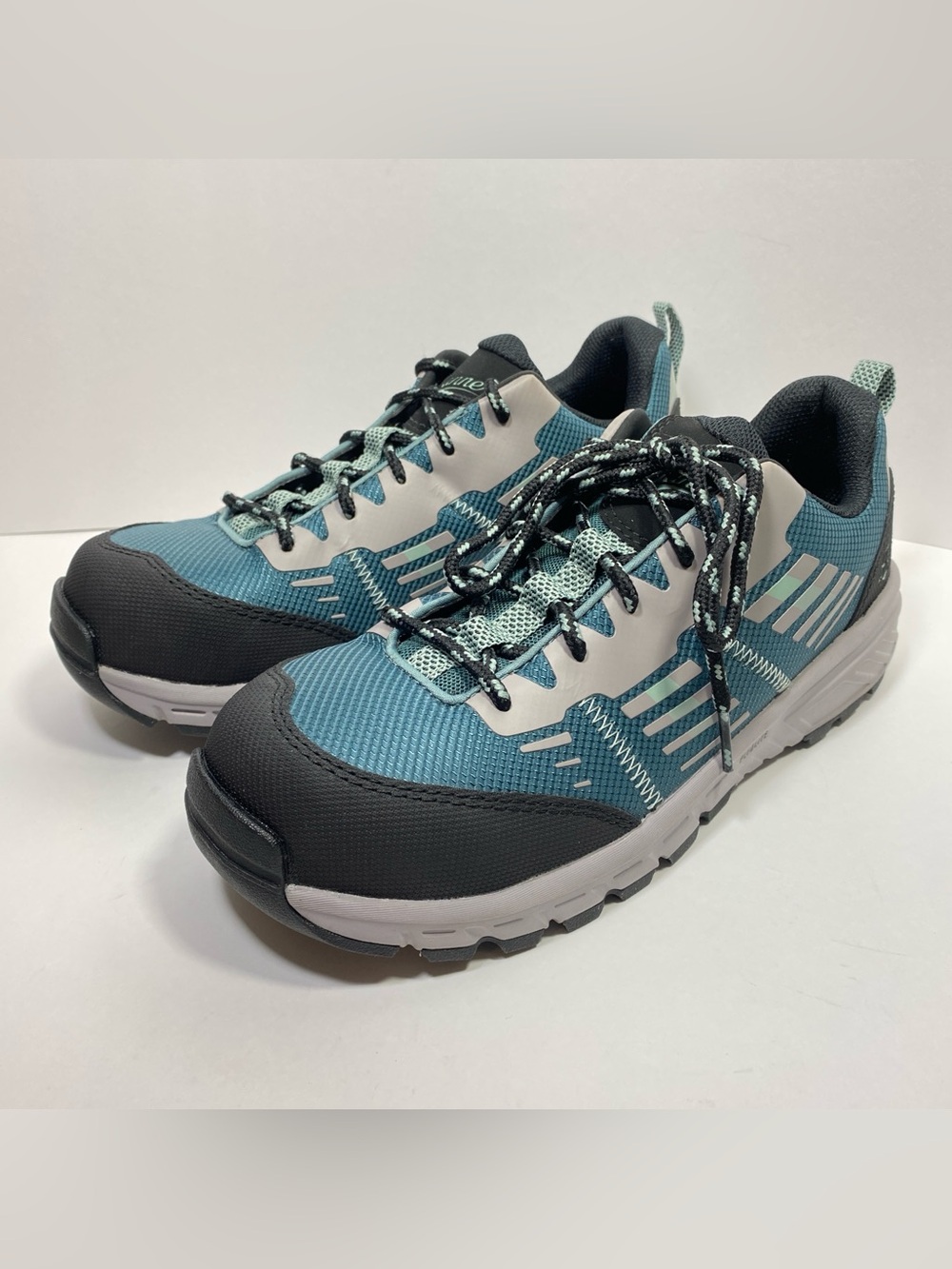 Danner Run Time Women's Sz 9M Work Shoe Comp Safety Toe Hiking Low Sneakers Teal